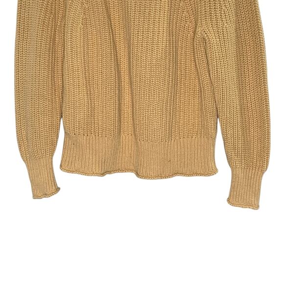 J. Crew S Relaxed Rollneck Sweater Tan Camel Womens BE159 Quiet Luxury - Picture 6 of 10